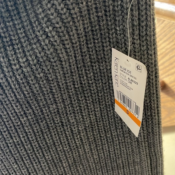 NWT KAREN KANE RELAXED FIT RIBBED SWEATER DRESS GRAY SIZE SMALL OVERSIZED - Picture 11 of 14